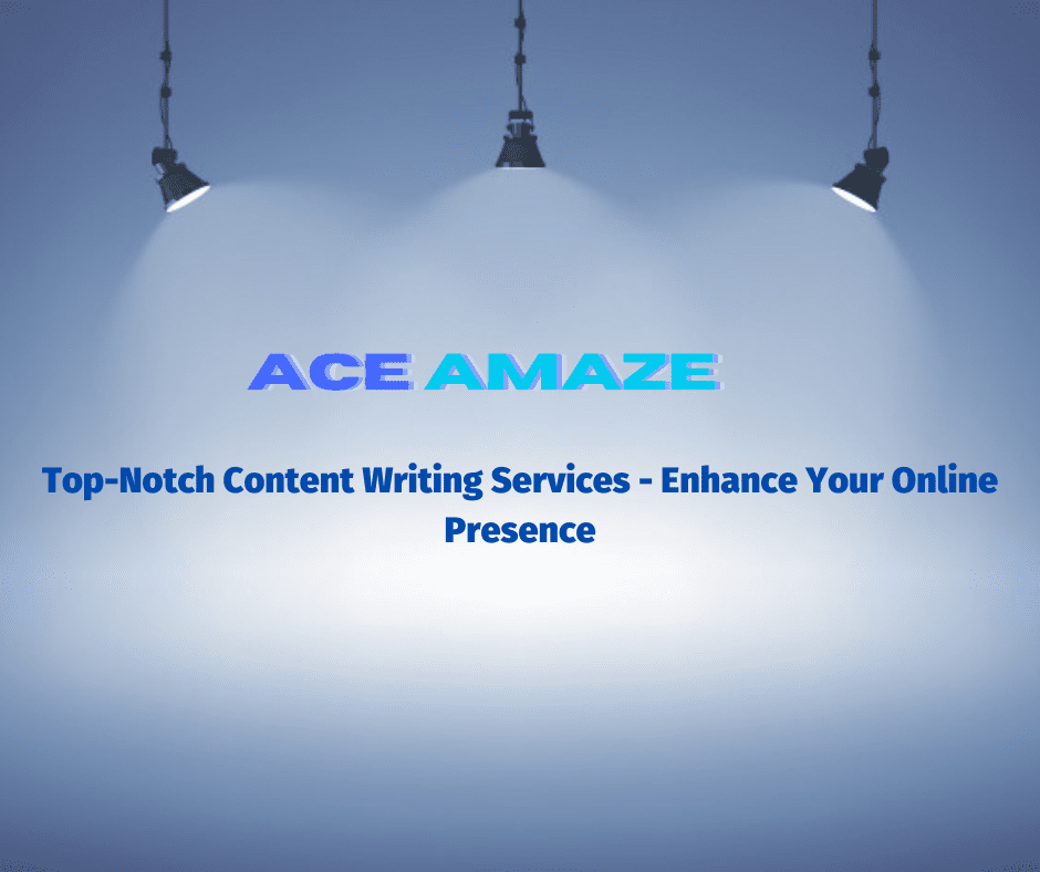 Maximize your online success with top-notch content writing services from AceAmaze. Our team provides professional, SEO-optimized content to improve your online presence and drive traffic to your website.
