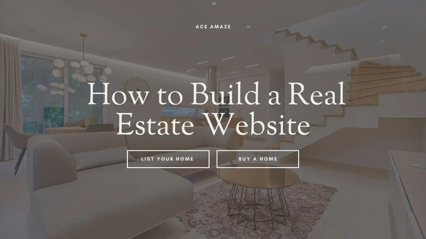 Real estate website design with modern and sleek features