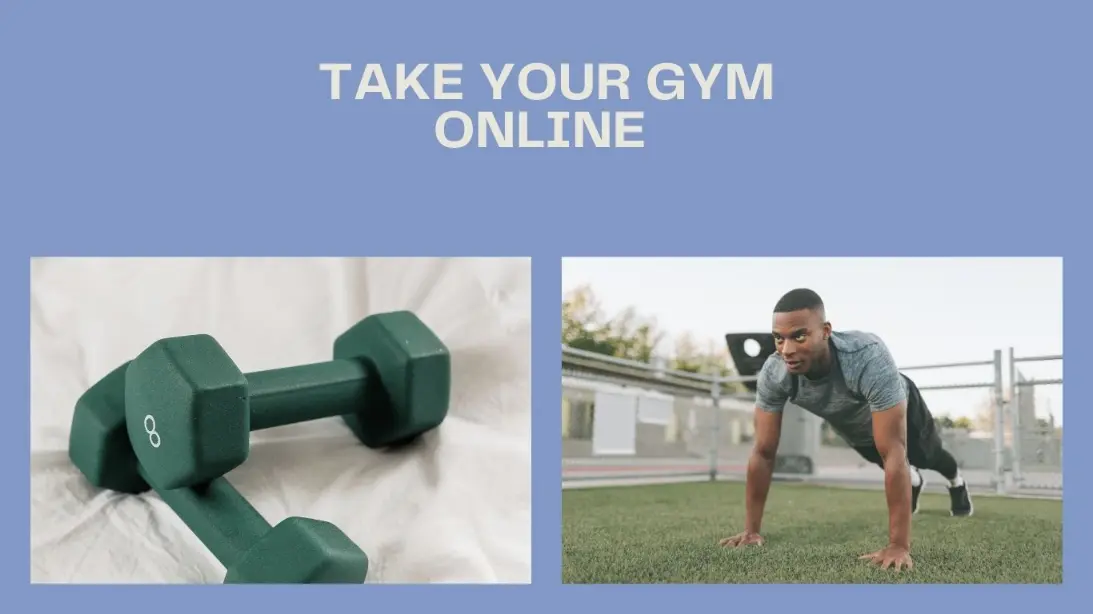 Image of a person working out in a gym, representing taking your gym online with Ace Amaze.