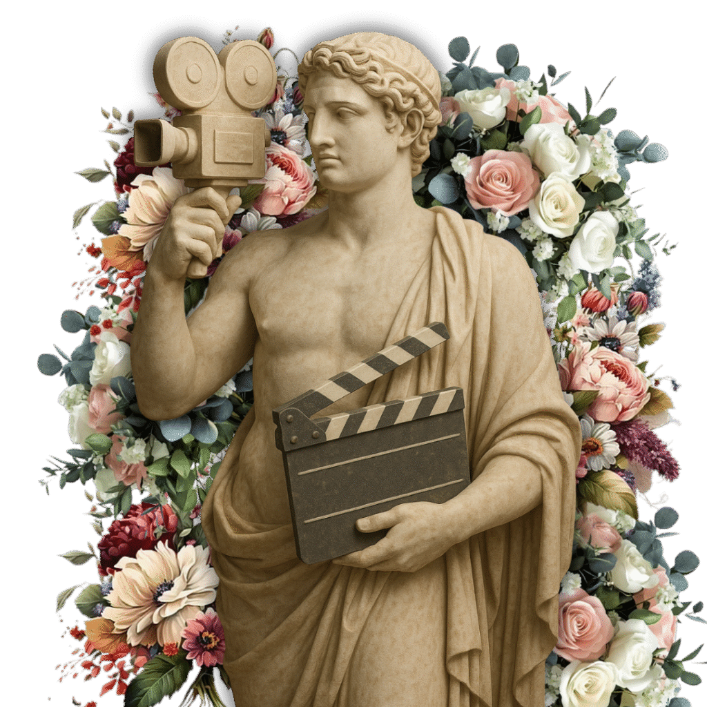 Image representing a blend of classic art and modern filmmaking, highlighting the creative expertise of a Digital Marketing Agency in Video Editing and storytelling.