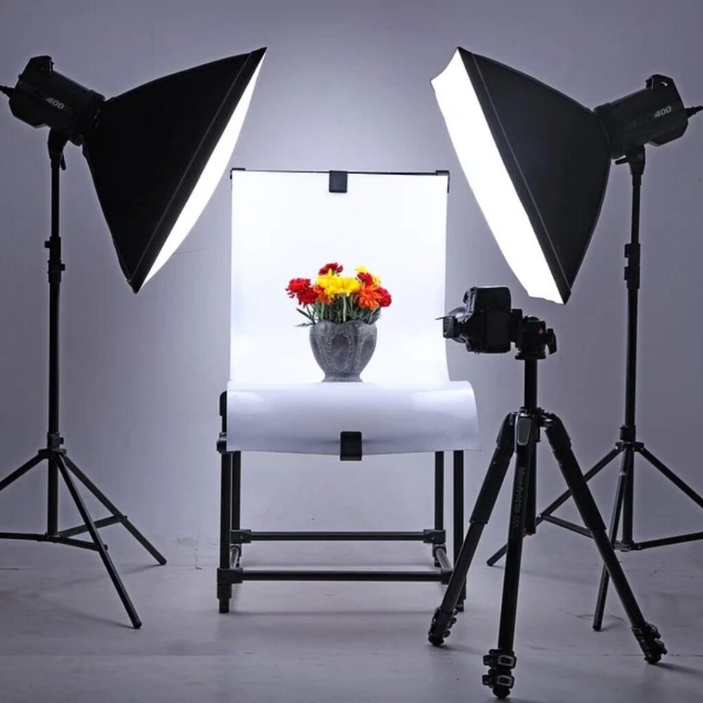 Image representing professional product photography and Content Creation using controlled lighting by a Digital Marketing Agency.