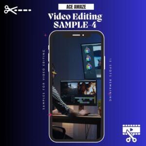 A professional video editor at a desk working on dual monitors with editing software, showcasing the expert video editing services from a top digital marketing company dehradun.