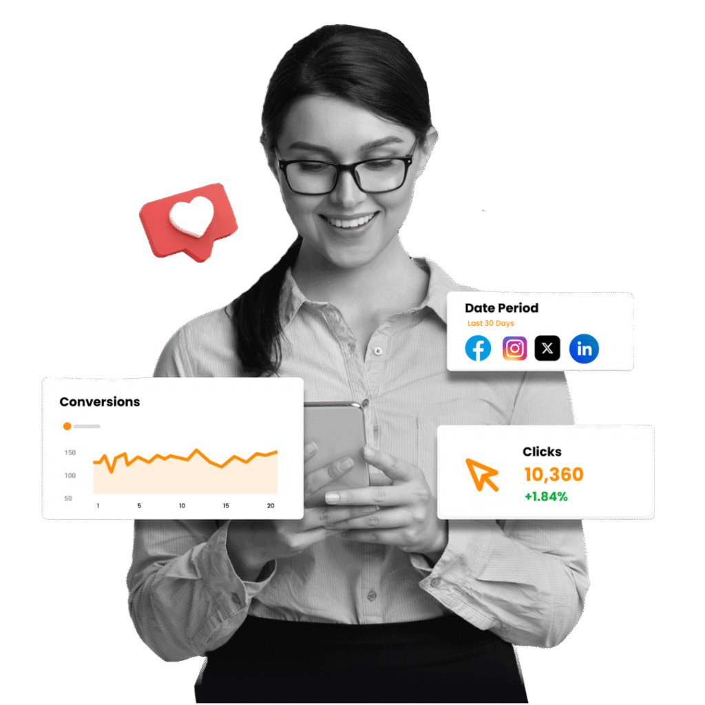 Image representing digital performance tracking and reporting for Online Marketing Services by a Digital Marketing Agency.