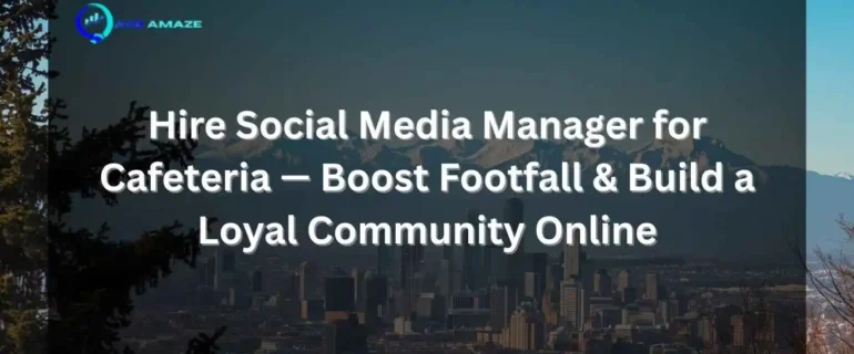 Promotional banner for Ace Amaze featuring a mountain cityscape and text: "Why You Should Hire Social Media Marketing Agency for Hospitals to Transform Patient Care."