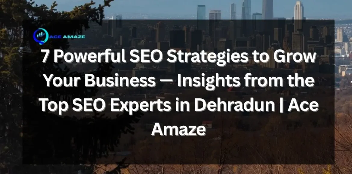 SEO Experts in Dehradun