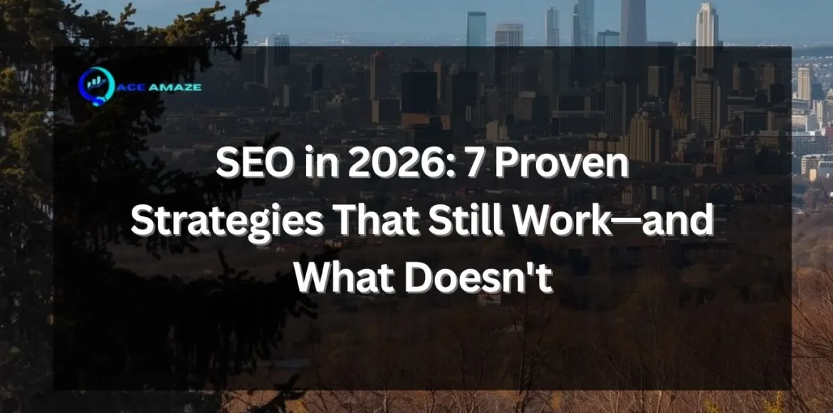 SEO in 2026 strategy overview