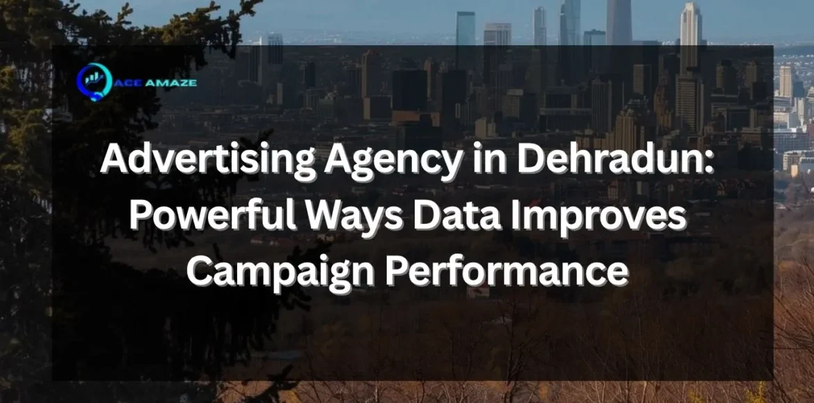 Advertising agency in Dehradun analyzing campaign data on a performance dashboard